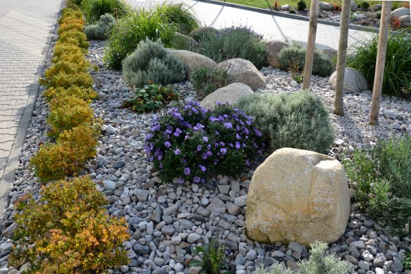 Decorative Rock Installation